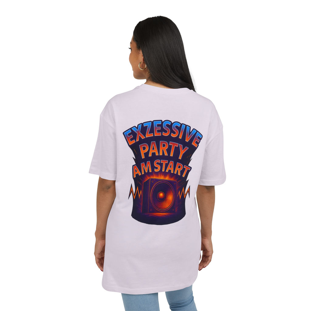 Trendy Rave Oversized Tee - EPAS Ravewear, Party Apparel, Festival Shirt, Unisex Graphic Tee, Dance Event Outfit