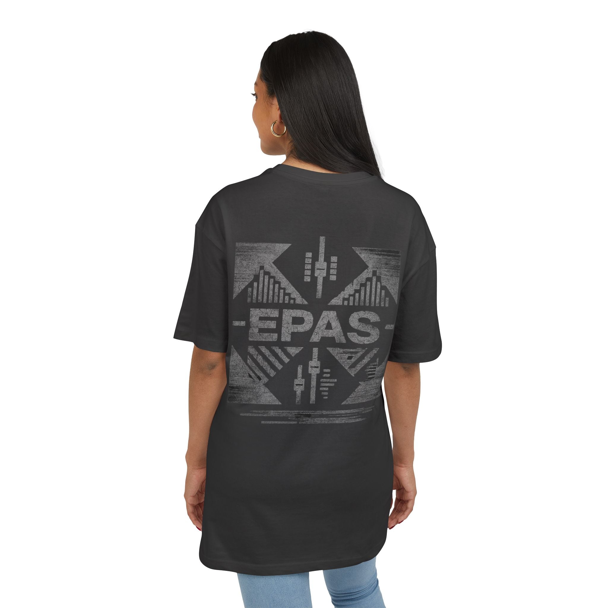 EPAS Graphic Tee — Oversized White T‑Shirt with Bold Back Print