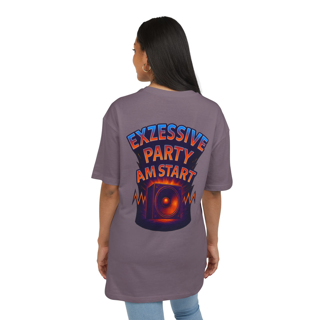 Trendy Rave Oversized Tee - EPAS Ravewear, Party Apparel, Festival Shirt, Unisex Graphic Tee, Dance Event Outfit