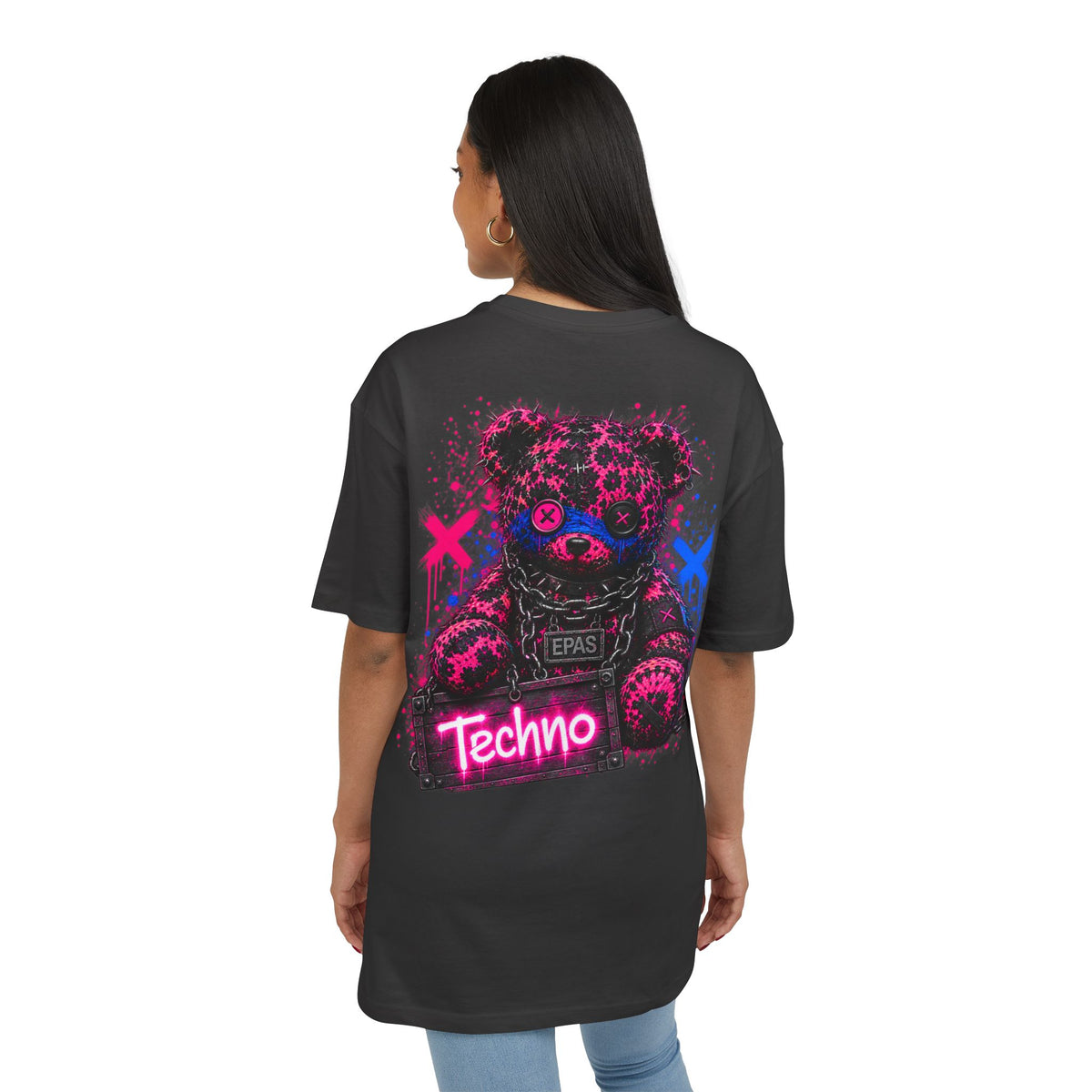 Techno Teddy Oversized Tee