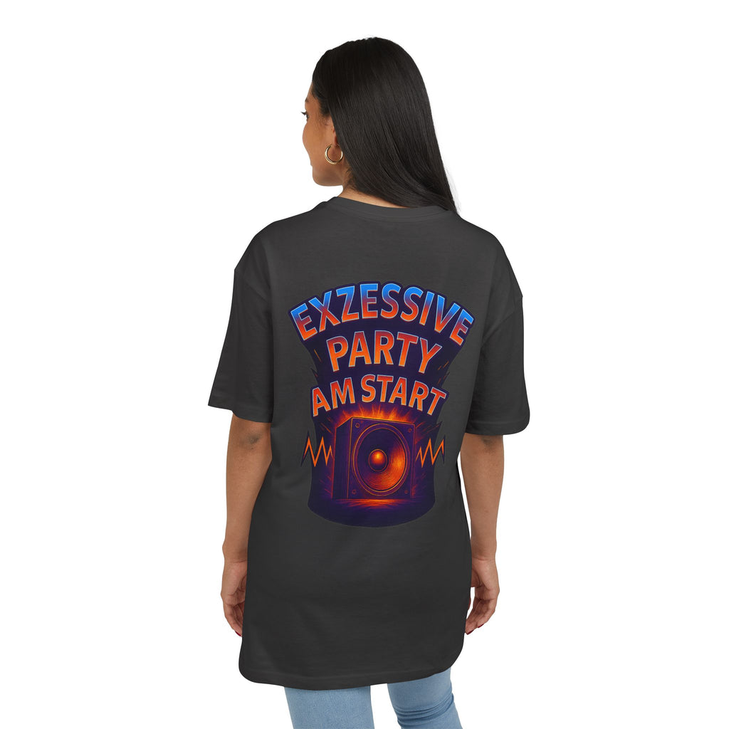 Trendy Rave Oversized Tee - EPAS Ravewear, Party Apparel, Festival Shirt, Unisex Graphic Tee, Dance Event Outfit