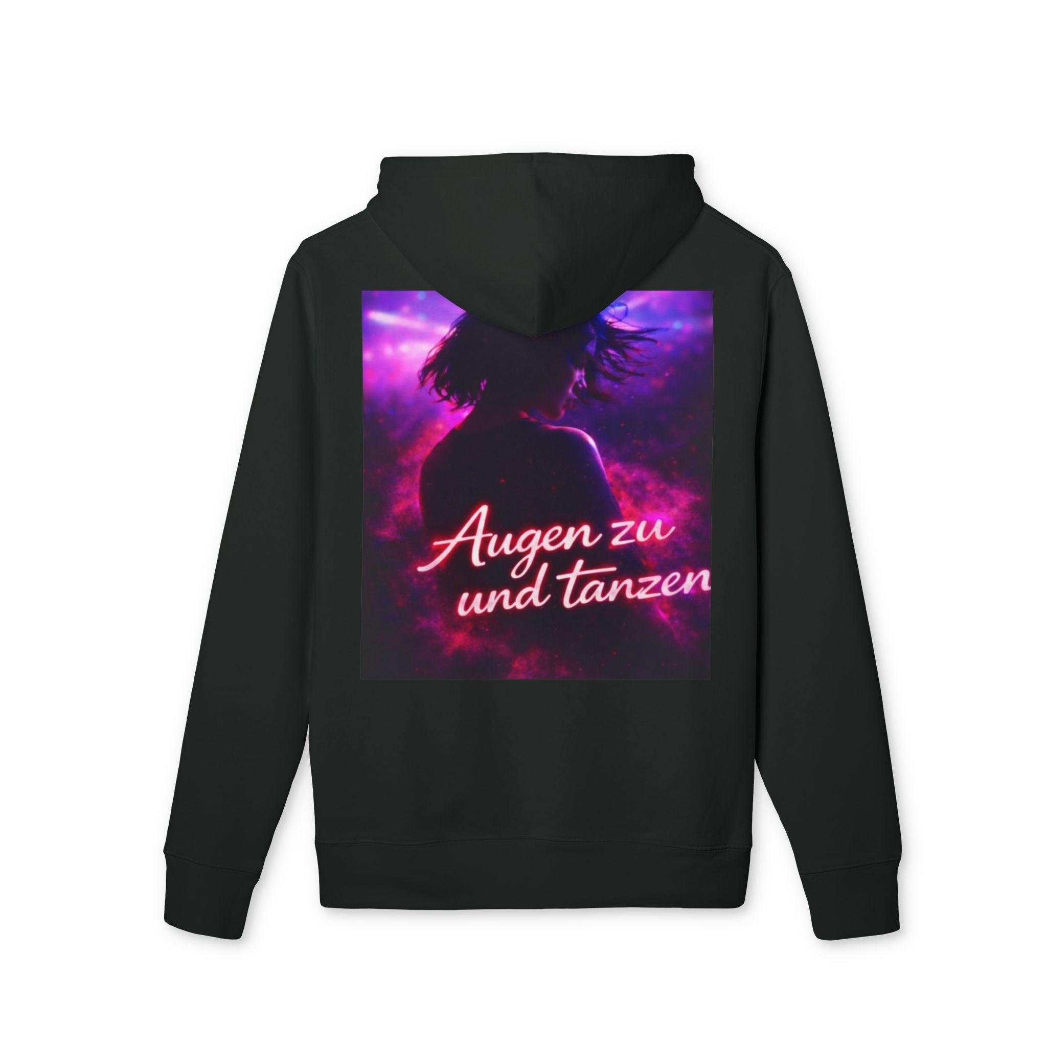 Hoodie — "Augen zu und tanzen" Graphic Pullover (Dance Night Vibe)