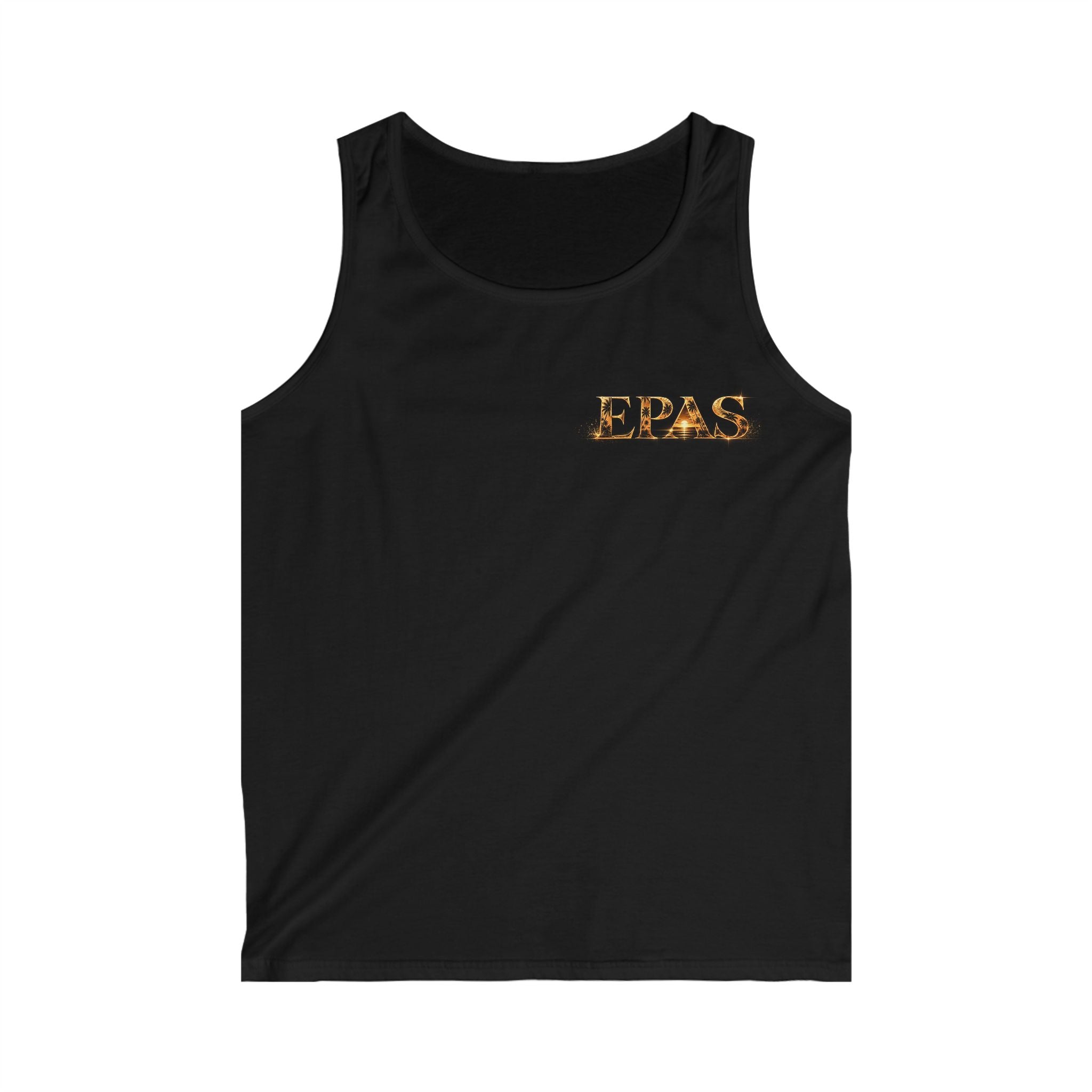 Sunset Vinyl Tank Top — Tropical Record Beach Graphic