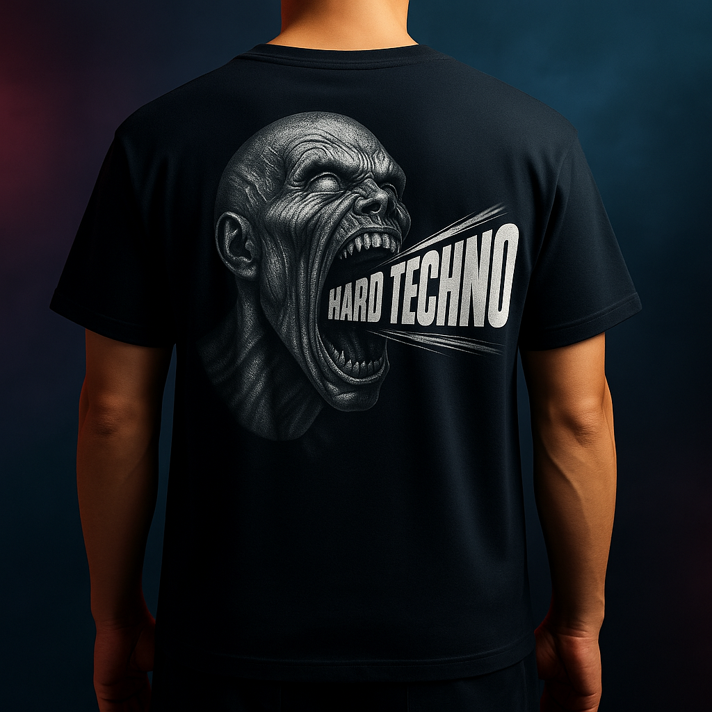Hard Techno Unisex Oversize Tee, Music Lover Shirt, Rave Style T-Shirt, Grunge Fashion, Festival Outfit