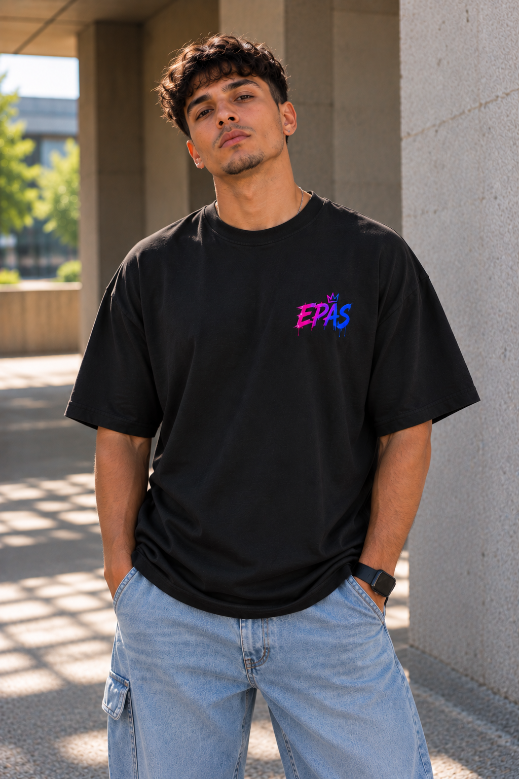 Techno Teddy Oversized Tee