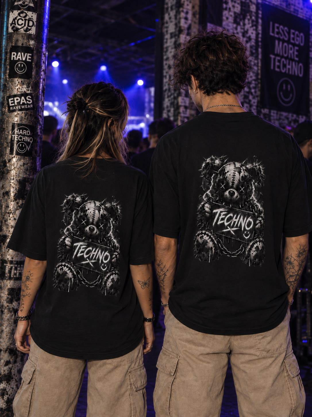 Techno Voodoo Bear Tee