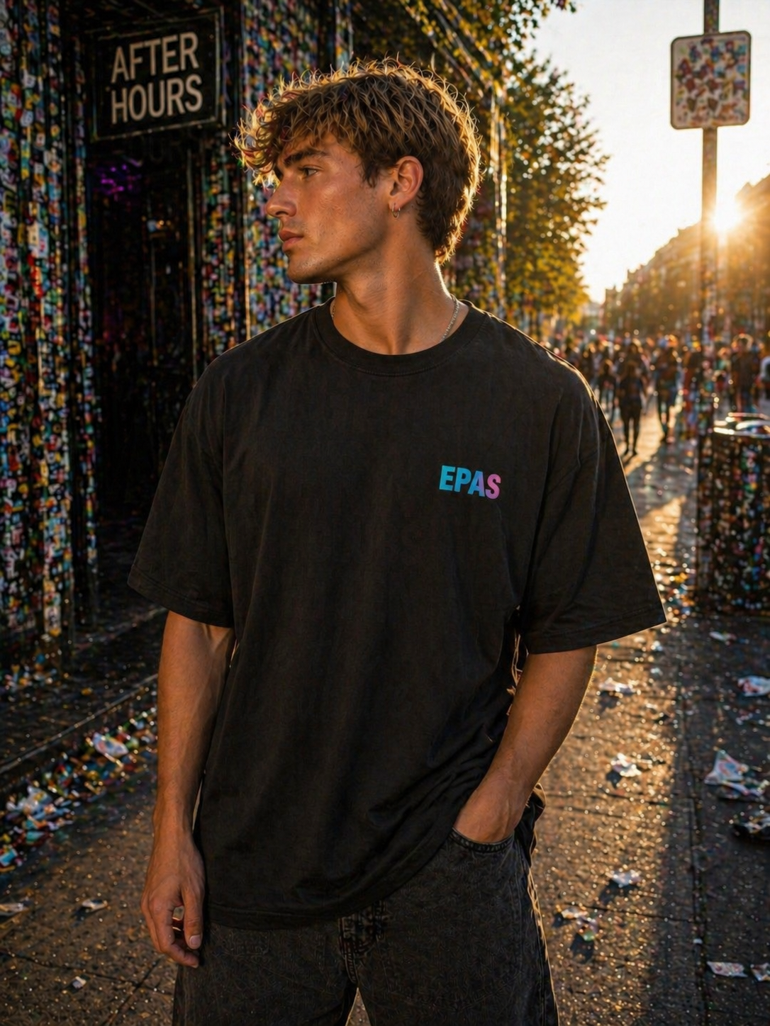 Oversized Tee — “Ich geh feiern / Save the Club Culture” Club Preservation T‑Shirt