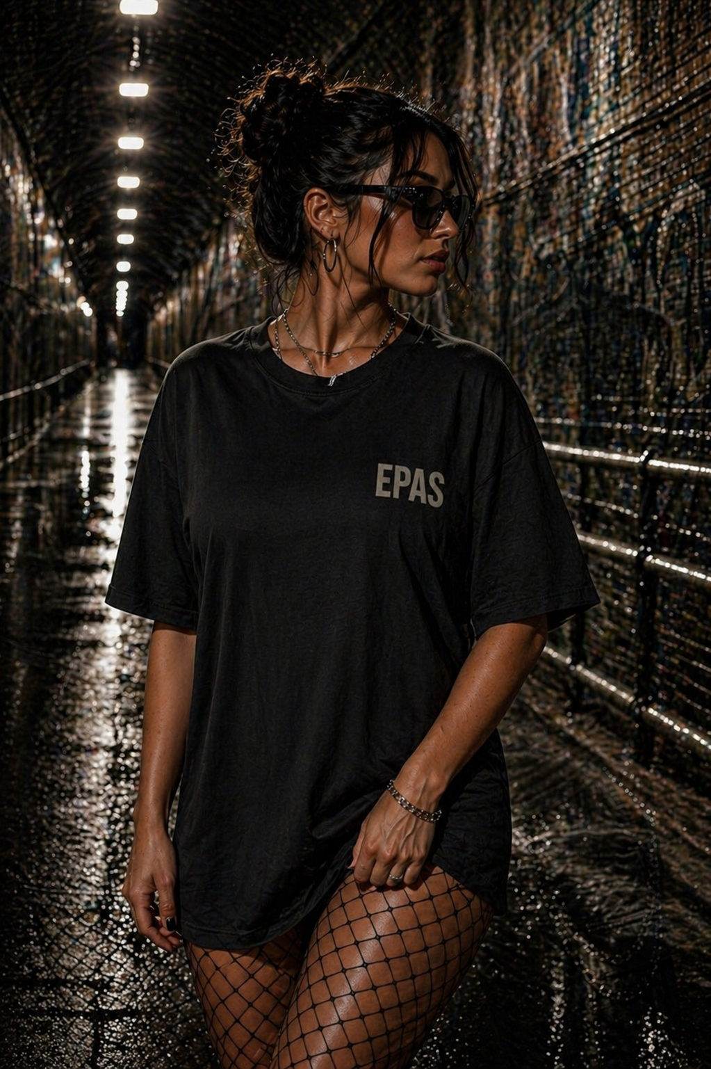 EPAS Graphic Tee — Oversized White T‑Shirt with Bold Back Print