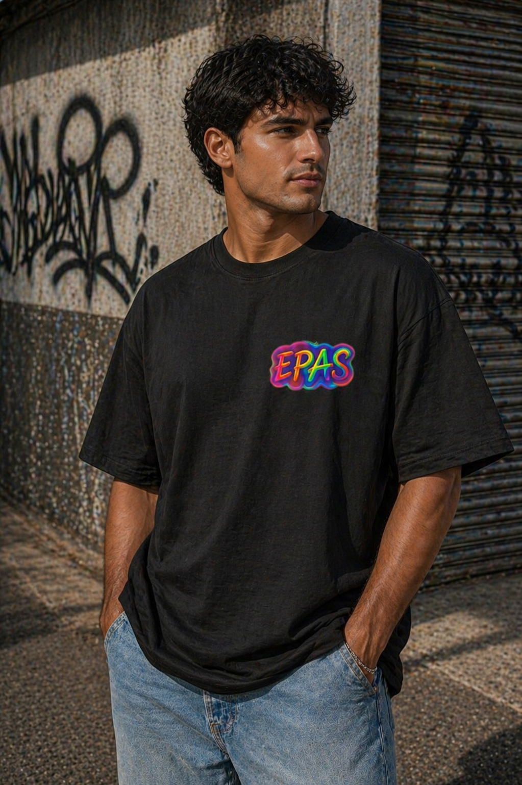 Psychedelic "Time to Lose Control" Graphic Tee