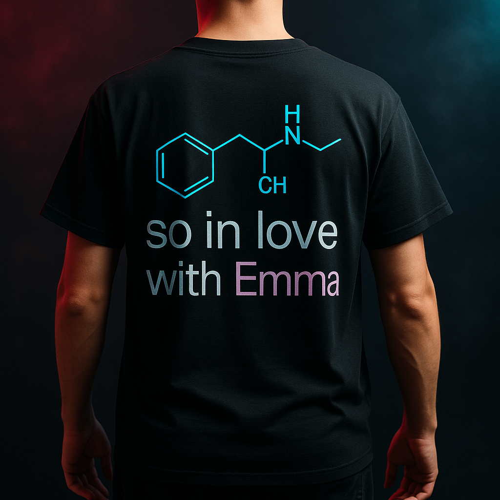 Unisex Heavy Oversize Tee - Ravewear, Casual Streetwear, Love Chemistry Tee, Gift for Couples, Fun Graphic T-Shirt