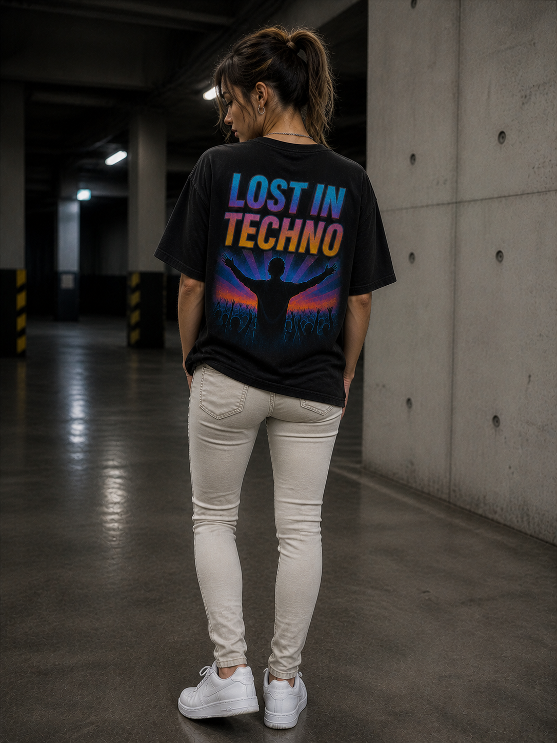 Unisex Rave Tee for Music Lovers, Oversized Graphic T-Shirt, Festival Wear, Streetwear, Techno Lover Gift