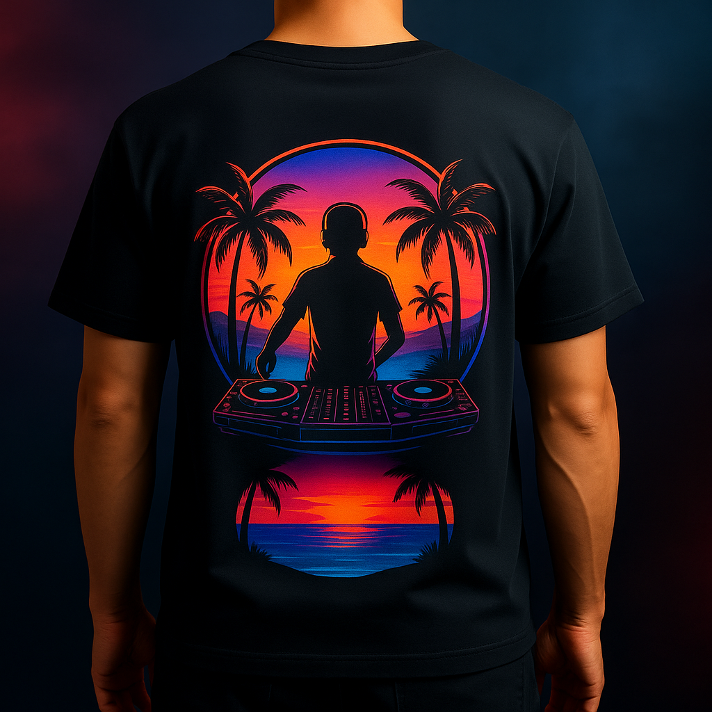 Vibrant Rave T-Shirt, Unisex Heavy Oversize Tee, Festival Wear, Music Lover Gift, Colorful Summer Top, EDM Apparel, Party Shirt