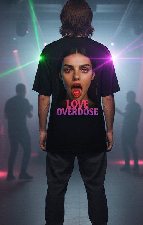 Love Overdose Tee — 'EPAS' Heart Graphic Oversized Shirt