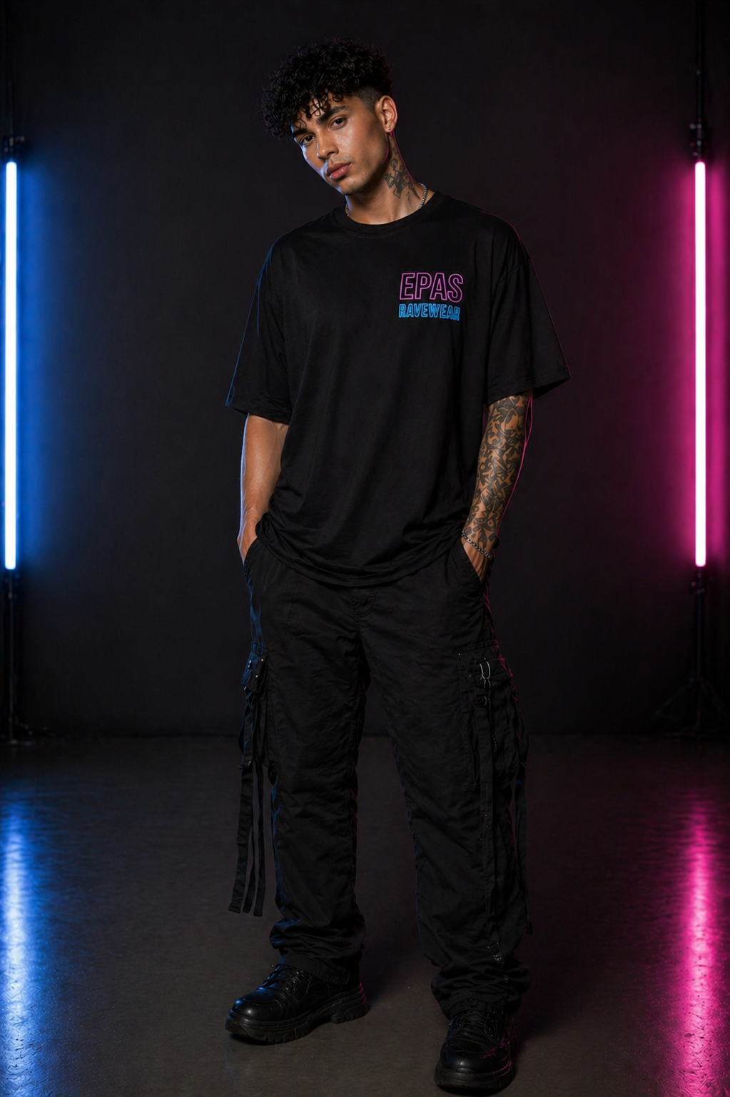 Neon Rave Oversized Tee – Unisex Party Shirt for Festivals, Concerts, Music Lovers, Gifts for Ravers, Summer Vibes
