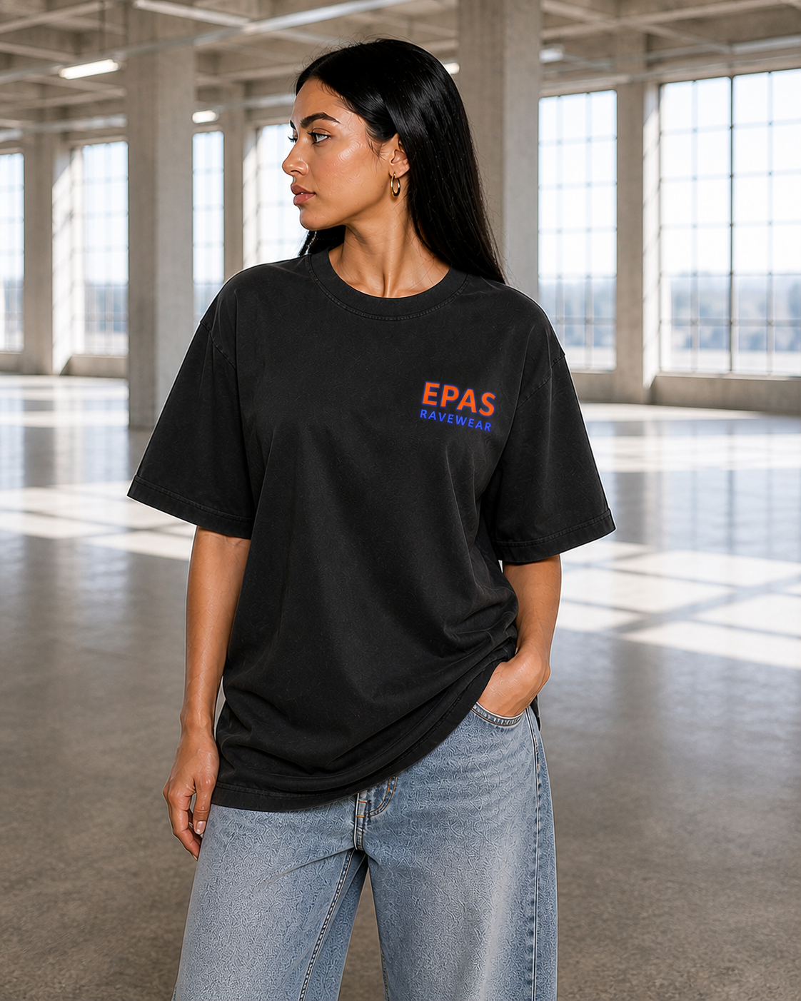 Colorful Skull Graphic Tee, Rave Wear, Festival Shirt, Edgy Streetwear, Unisex Oversized T-Shirt