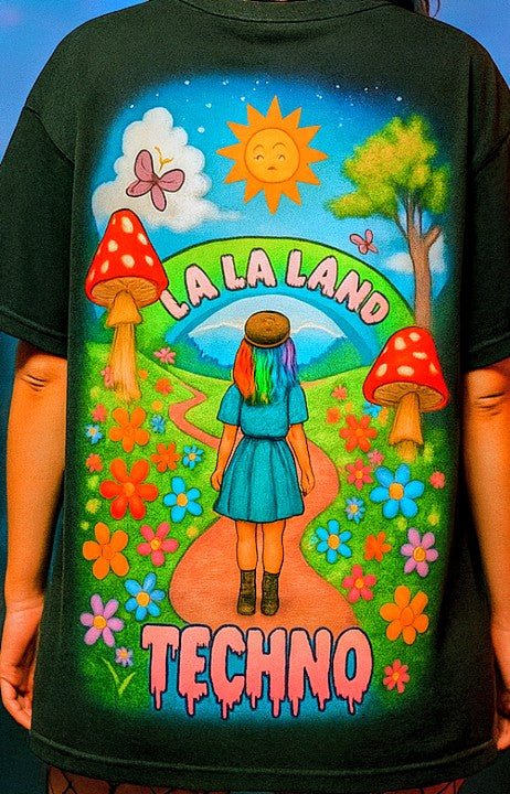 Colorful Unisex Rave Tee, Festival Wear, Techno Party Shirt, Groovy Vibes Tee, Psychedelic Graphic Tee