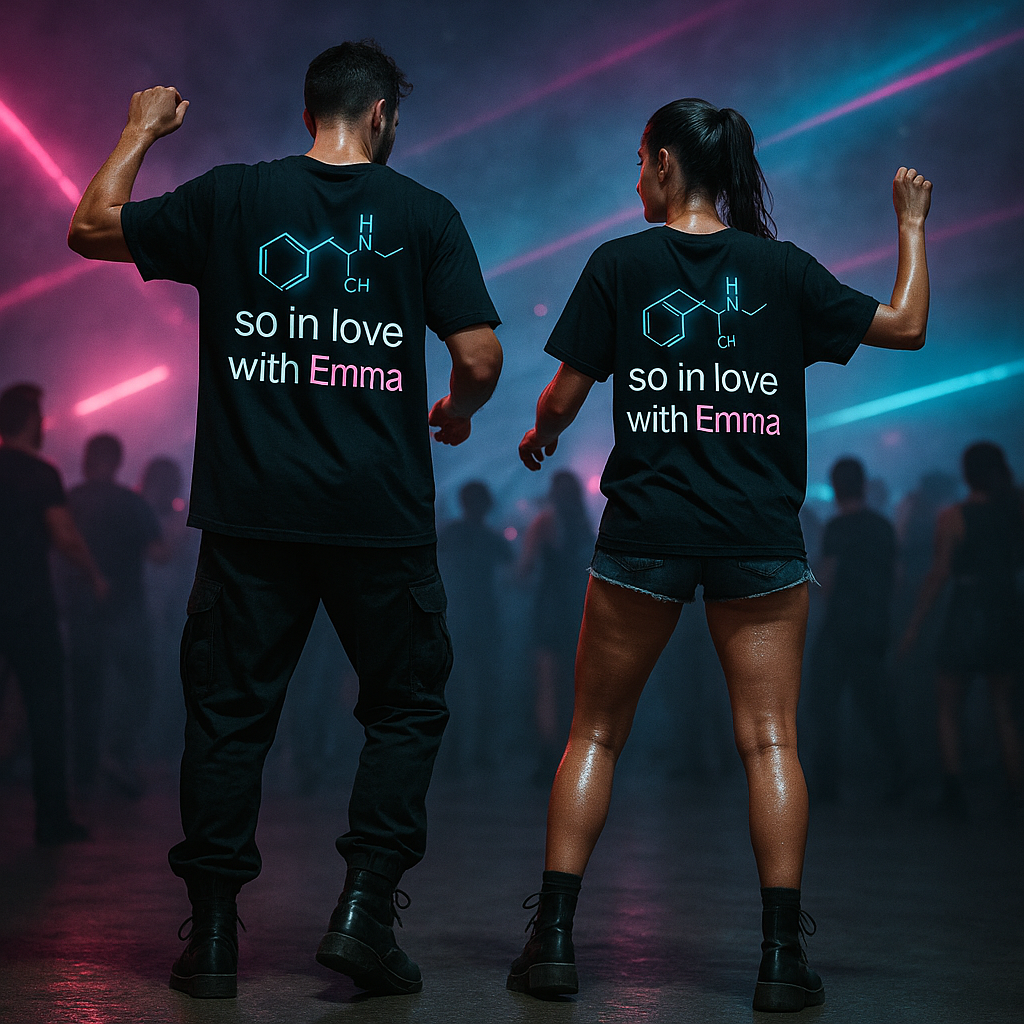 Unisex Heavy Oversize Tee - Ravewear, Casual Streetwear, Love Chemistry Tee, Gift for Couples, Fun Graphic T-Shirt