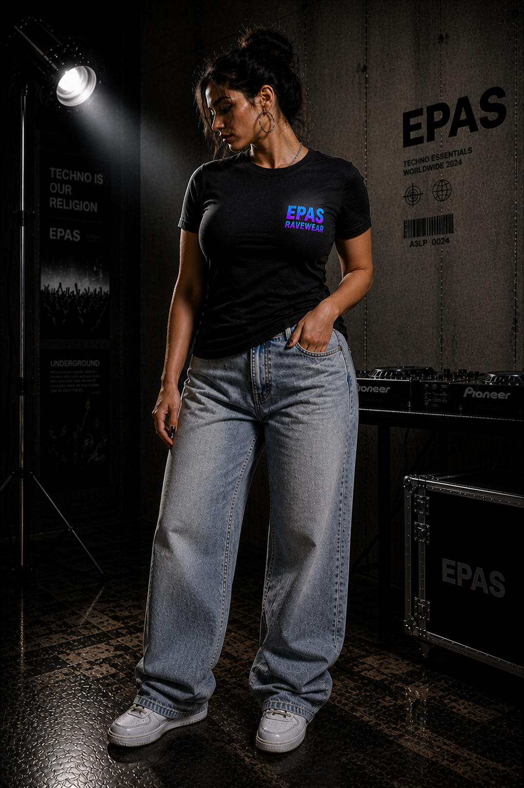 Rave-Inspired Oversize Tee – EPAS Ravewear, Beach Party Vibes, Festival Outfit, Summer Music Event, Comfortable Casual Top