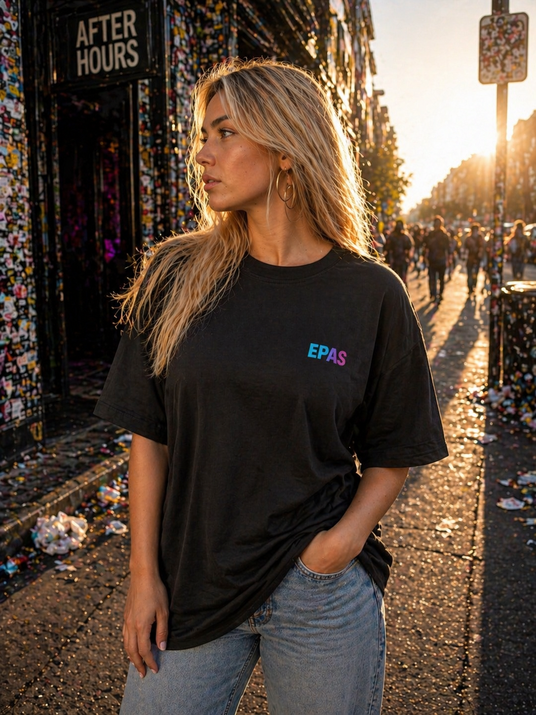 Oversized Tee — “Ich geh feiern / Save the Club Culture” Club Preservation T‑Shirt