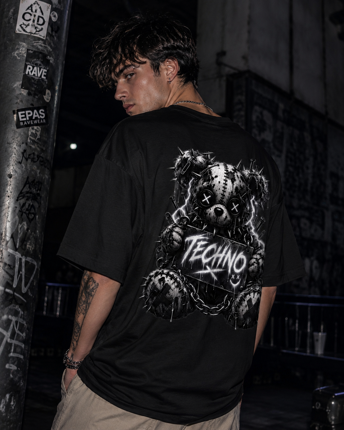 Techno Voodoo Bear Tee
