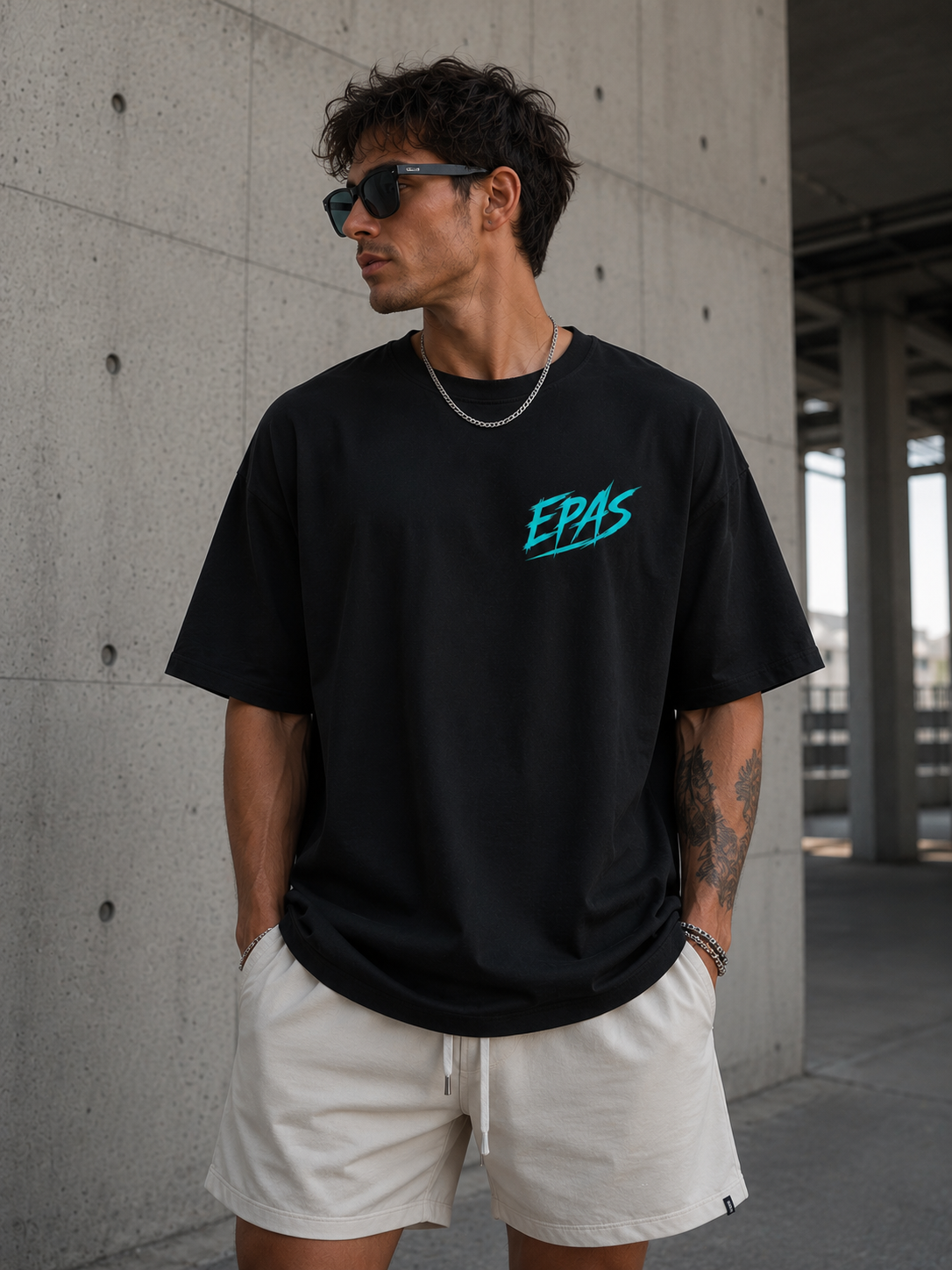 Techno Concert Tee — ‘Wo Worte Enden Beginnt Techno’ Oversized Graphic T‑Shirt