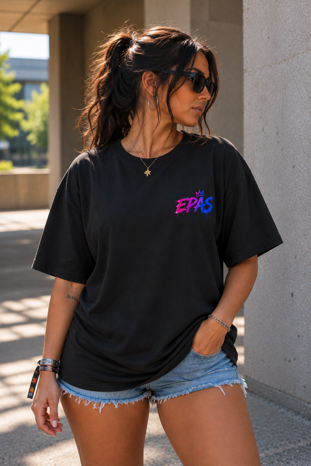 Techno Teddy Oversized Tee