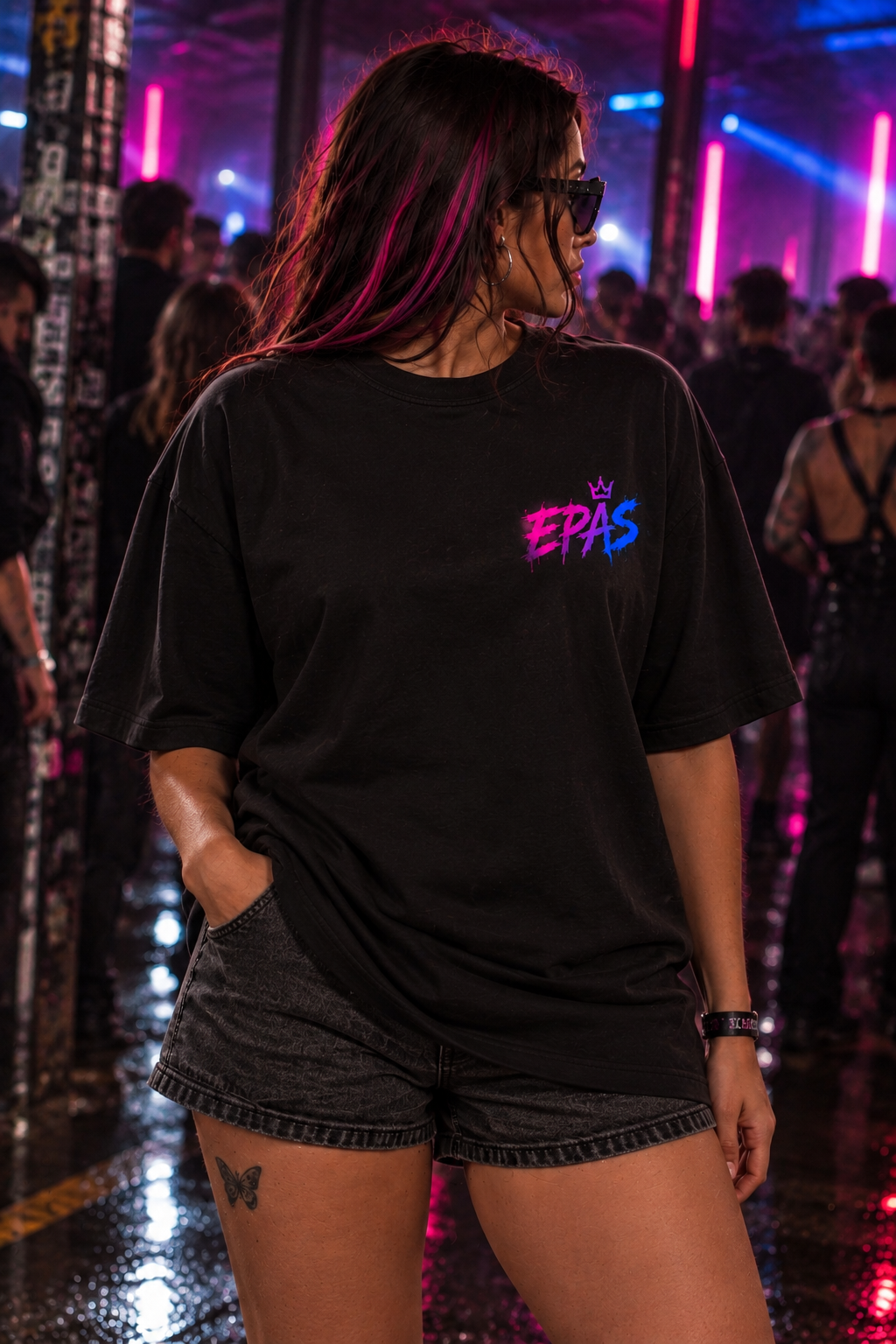 Techno Teddy Oversized Tee