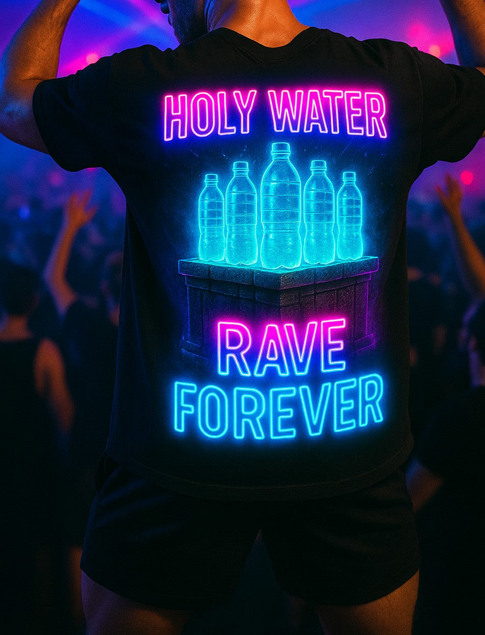 Neon Rave Oversized Tee – Unisex Party Shirt for Festivals, Concerts, Music Lovers, Gifts for Ravers, Summer Vibes