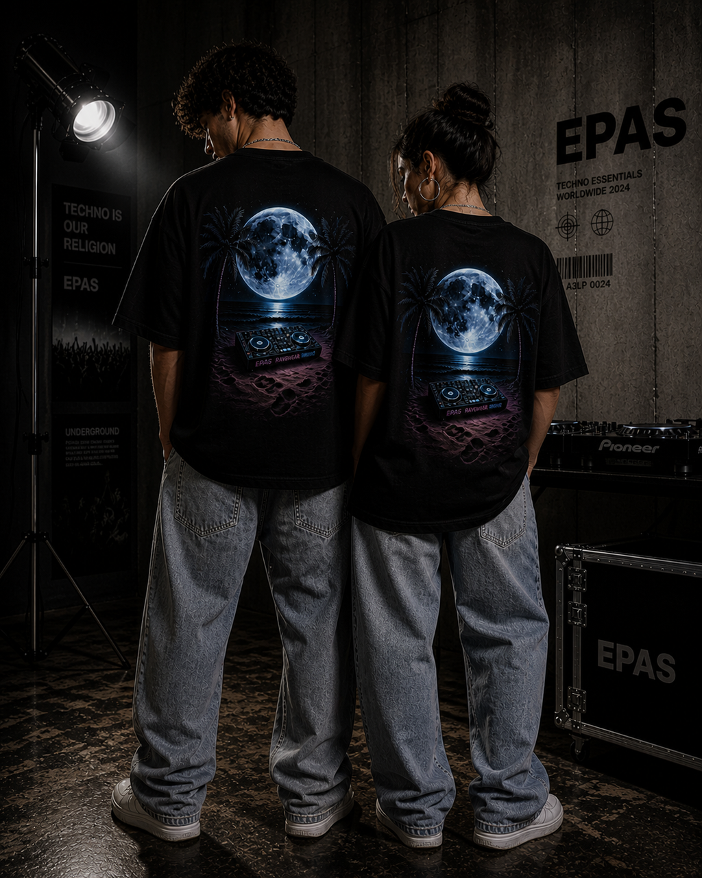 Rave-Inspired Oversize Tee – EPAS Ravewear, Beach Party Vibes, Festival Outfit, Summer Music Event, Comfortable Casual Top