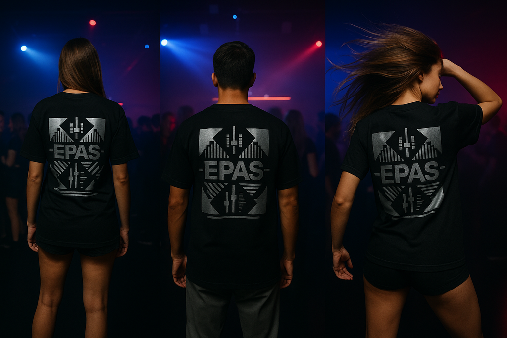 EPAS Graphic Tee — Oversized White T‑Shirt with Bold Back Print