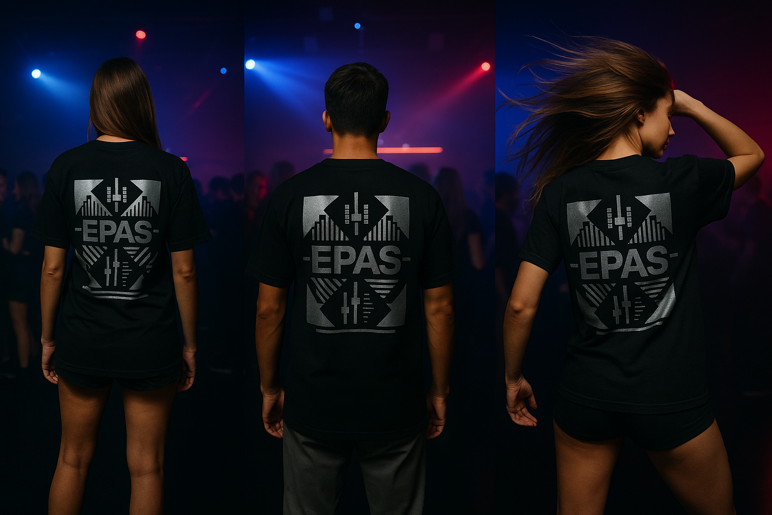 EPAS Graphic Tee — Oversized White T‑Shirt with Bold Back Print