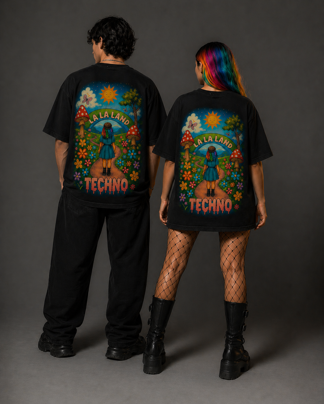 Colorful Unisex Rave Tee, Festival Wear, Techno Party Shirt, Groovy Vibes Tee, Psychedelic Graphic Tee