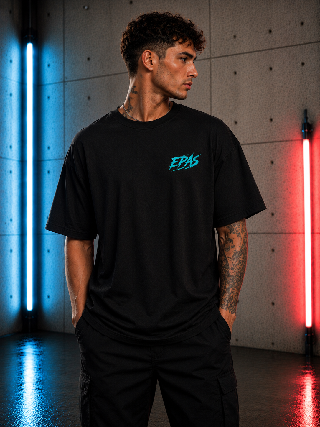 Graphic Tee — 'Maske Aus, Ich An' Mask Design