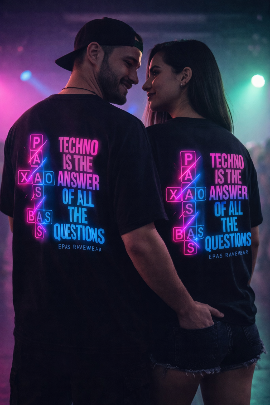 Techno Is The Answer Tee - EPAS Ravewear Oversized T-Shirt