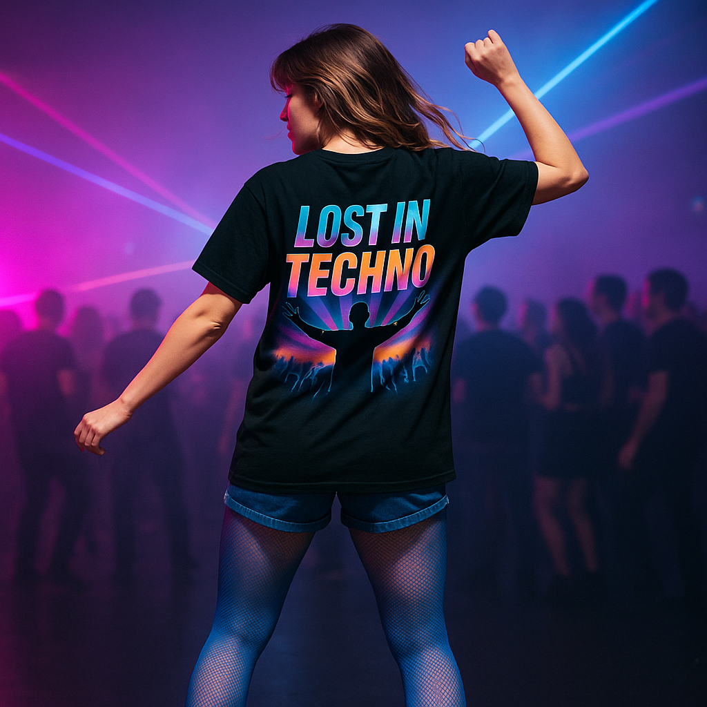 Unisex Rave Tee for Music Lovers, Oversized Graphic T-Shirt, Festival Wear, Streetwear, Techno Lover Gift