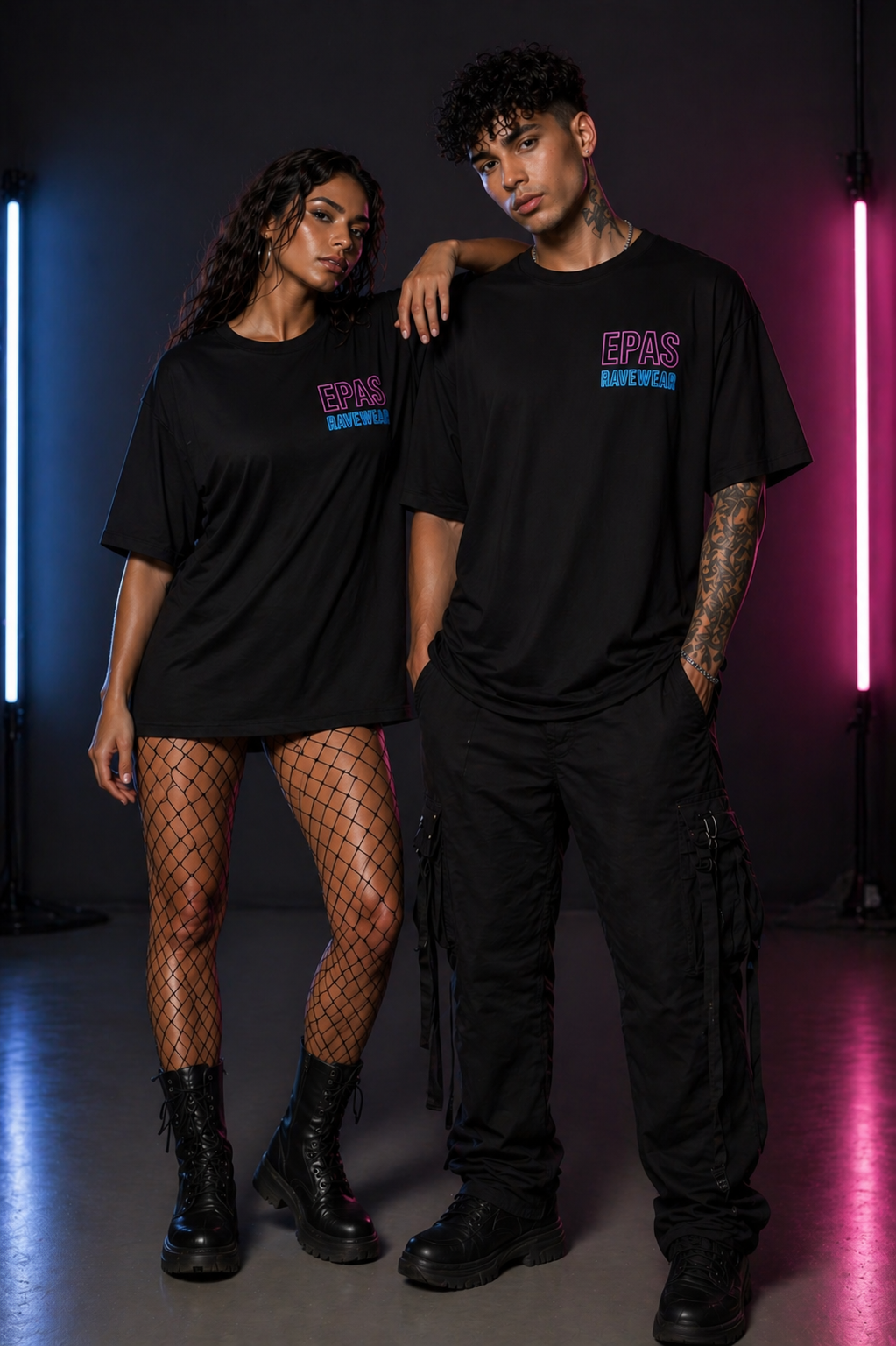 Neon Rave Oversized Tee – Unisex Party Shirt for Festivals, Concerts, Music Lovers, Gifts for Ravers, Summer Vibes