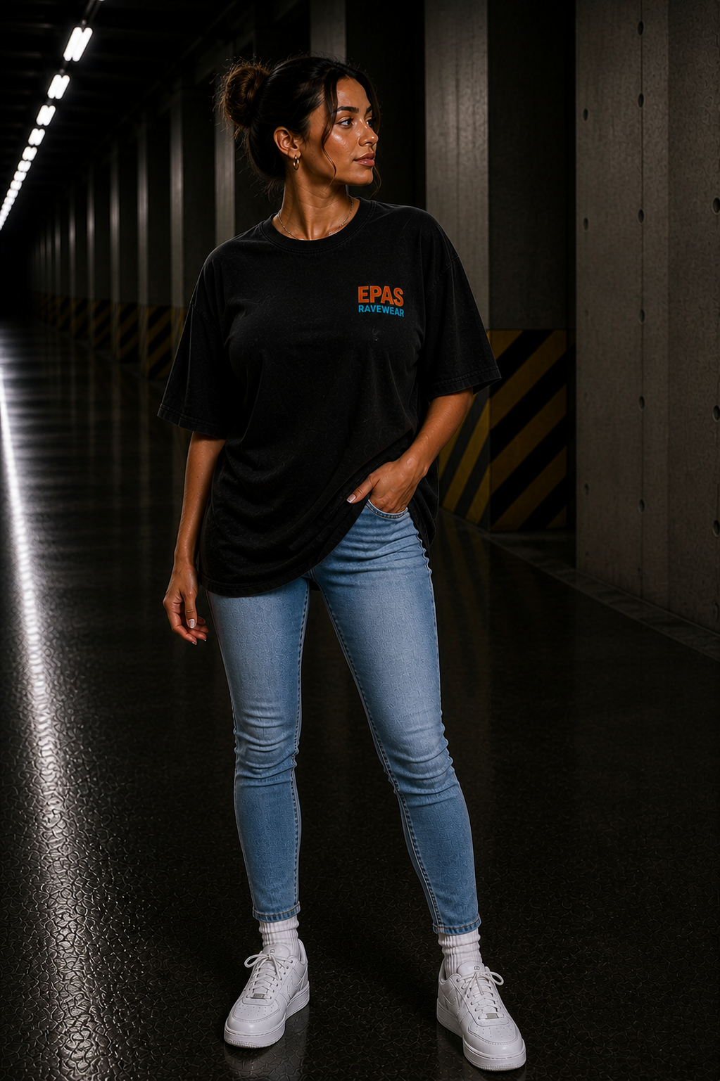 EPAS Ravewear Unisex Heavy Oversize Tee - Bass Statt Small Talk, Streetwear, Festival Fashion, Comfortable Tee, Music Lover Gift