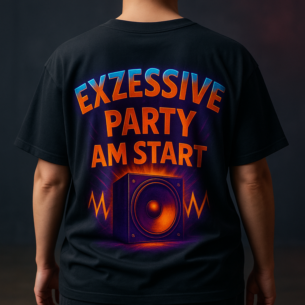 Trendy Rave Oversized Tee - EPAS Ravewear, Party Apparel, Festival Shirt, Unisex Graphic Tee, Dance Event Outfit